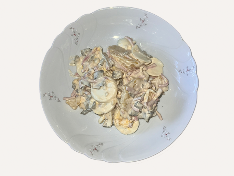 Kartoffelsalat mit Fleischsalat